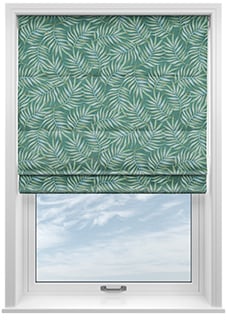 Goa, Pacific Green - Motorised Roman Blind